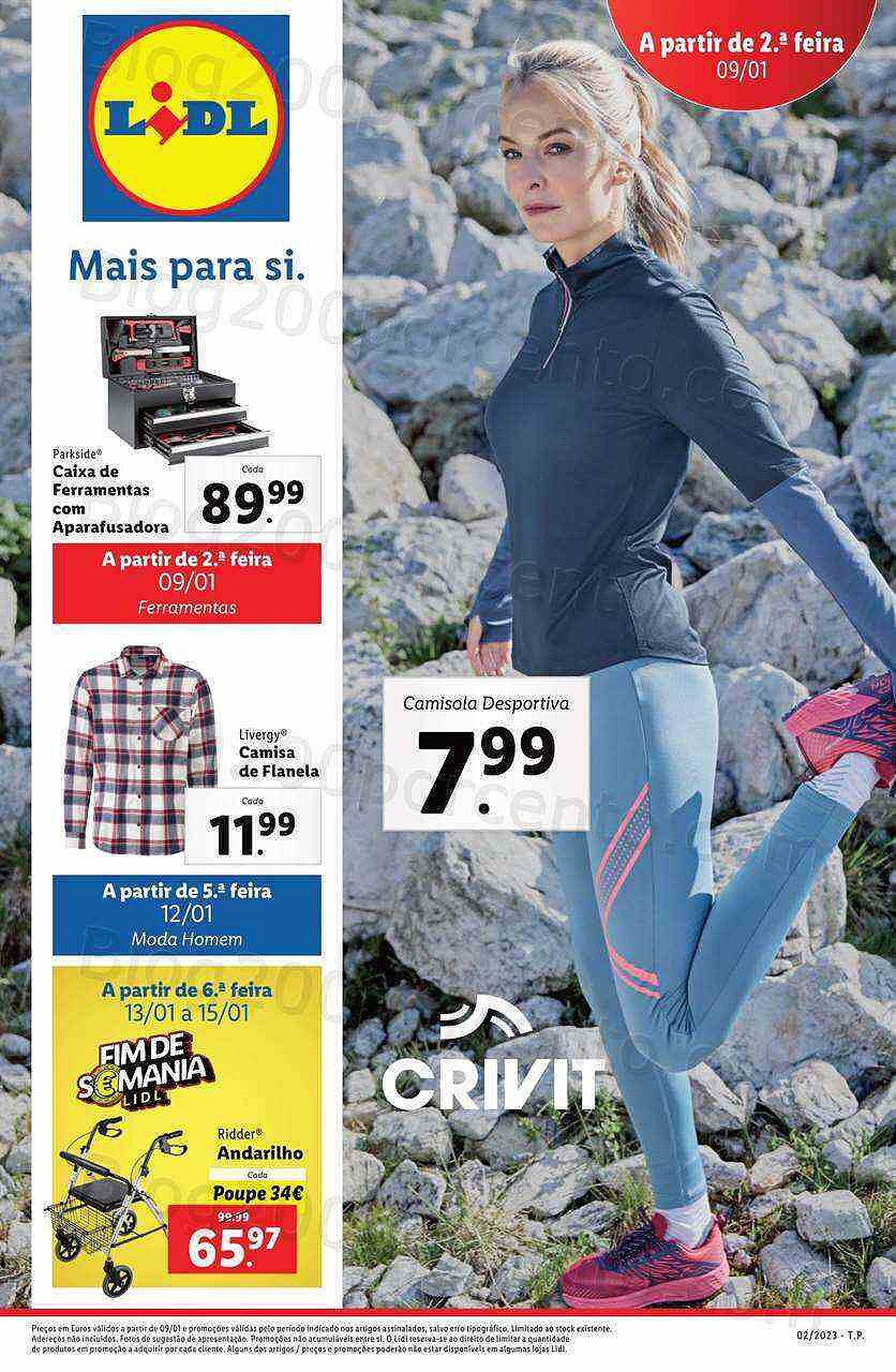 Antevisão Folheto LIDL Promoções de 9 a 15 janeiro - Edição Digital e Completa
