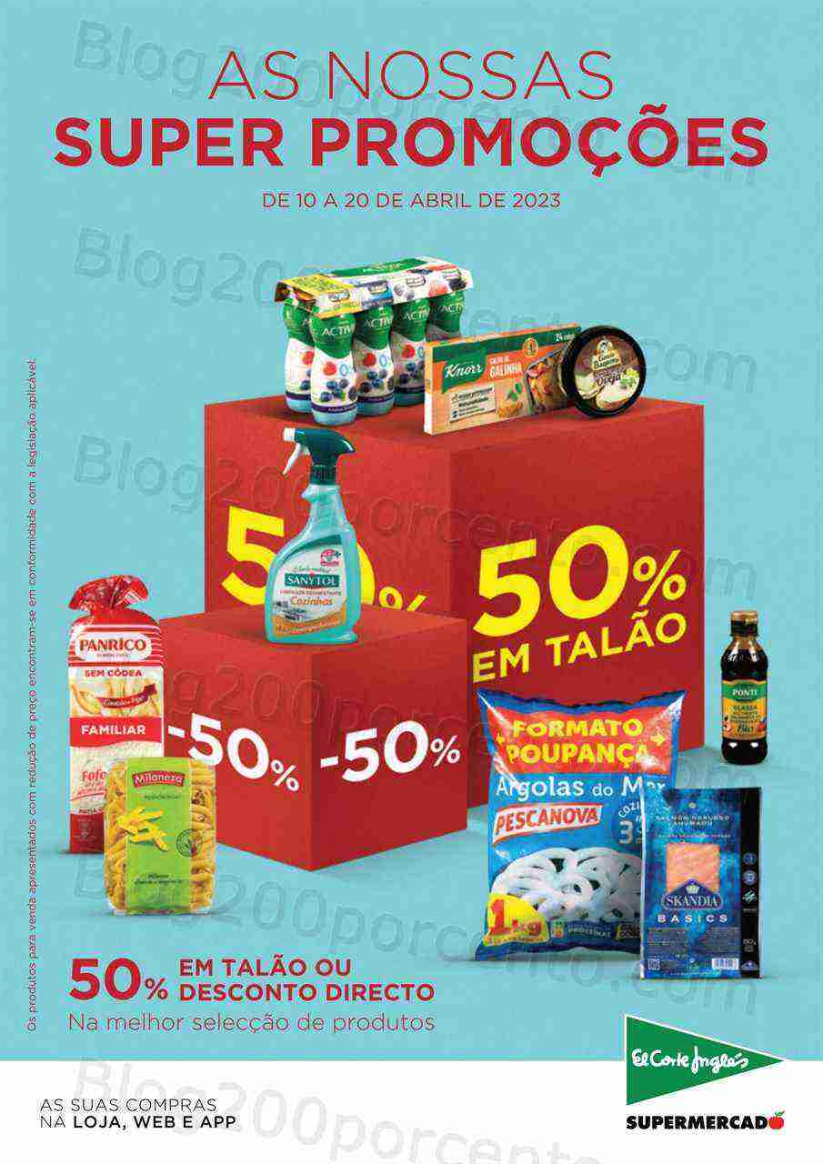 Antevisão Folheto EL CORTE INGLÉS Promoções de 10 a 20 abril