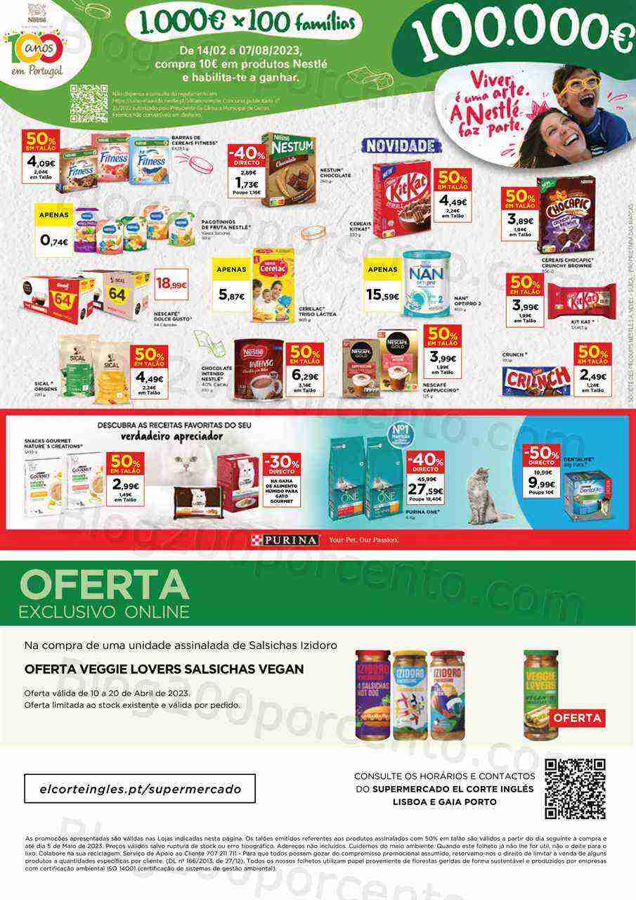 Antevisão Folheto EL CORTE INGLÉS Promoções de 10 a 20 abril