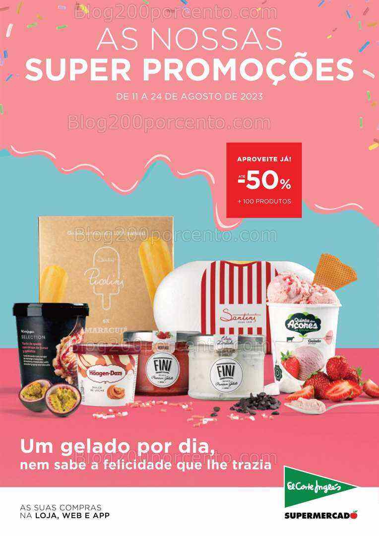 Antevisão Folheto EL CORTE INGLÉS Promoções de 11 a 24 agosto