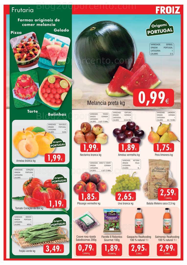 Antevisão Folheto FROIZ Promoções de 18 agosto a 5 setembro