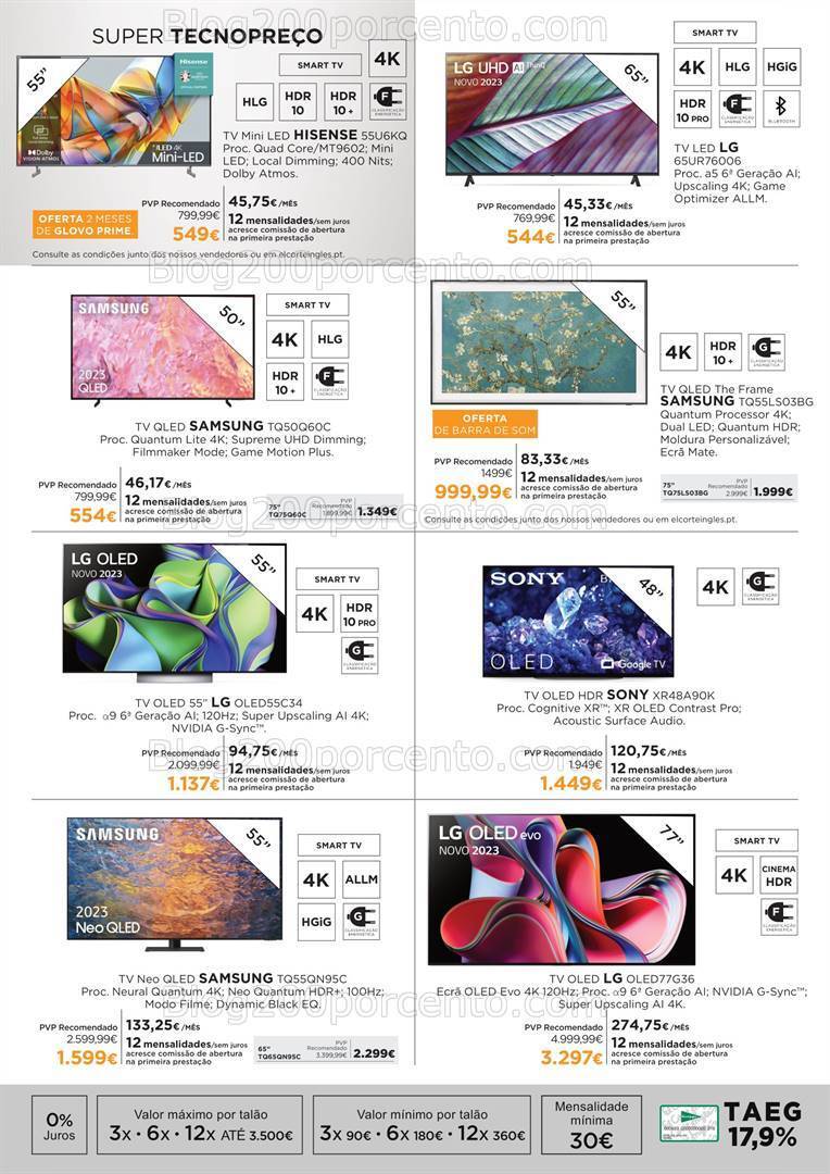 Antevisão Folheto EL CORTE INGLÉS Countdown Black Friday Promoções de 13 a 19 novembro