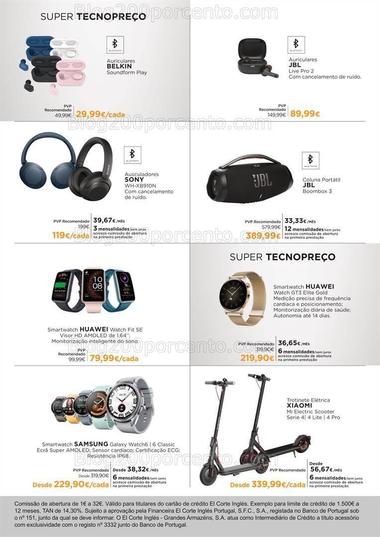 Antevisão Folheto EL CORTE INGLÉS Countdown Black Friday Promoções de 13 a 19 novembro