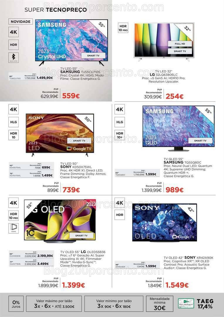Antevisão Folheto EL CORTE INGLÉS Tecnologia Promoções de 14 a 30 julho