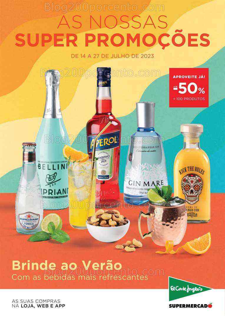 Antevisão Folheto EL CORTE INGLÉS Promoções de 14 a 17 julho