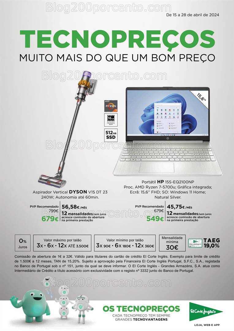 Antevisão Folheto EL CORTE INGLÉS Tecnologia Promoções até 28 abril