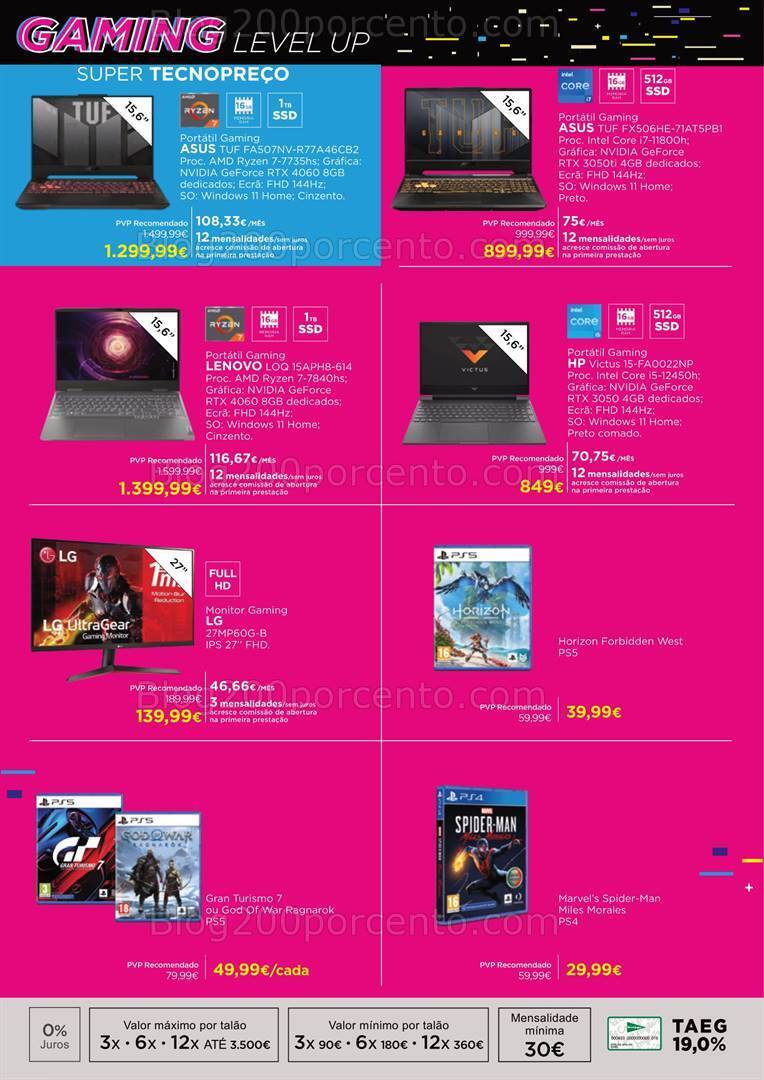 Antevisão Folheto EL CORTE INGLÉS Tecnologia Promoções até 28 abril