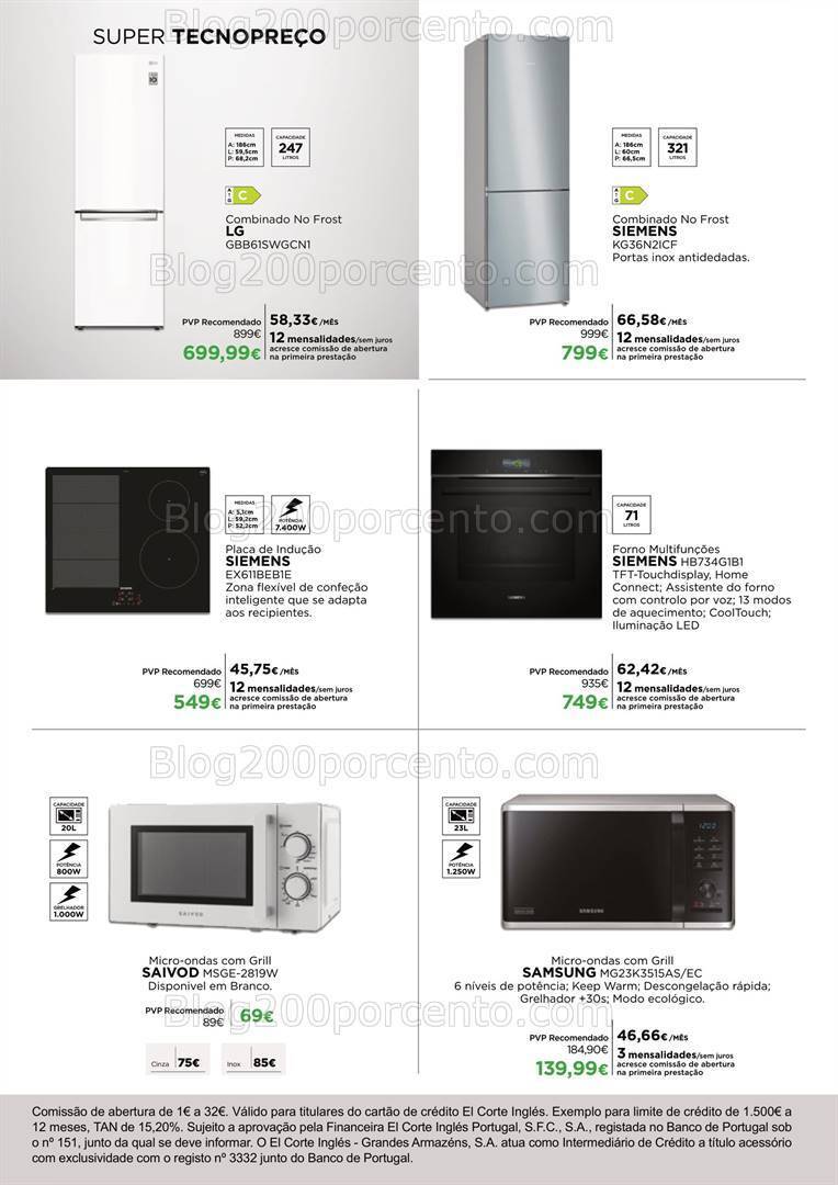 Antevisão Folheto EL CORTE INGLÉS Tecnologia Promoções até 28 abril