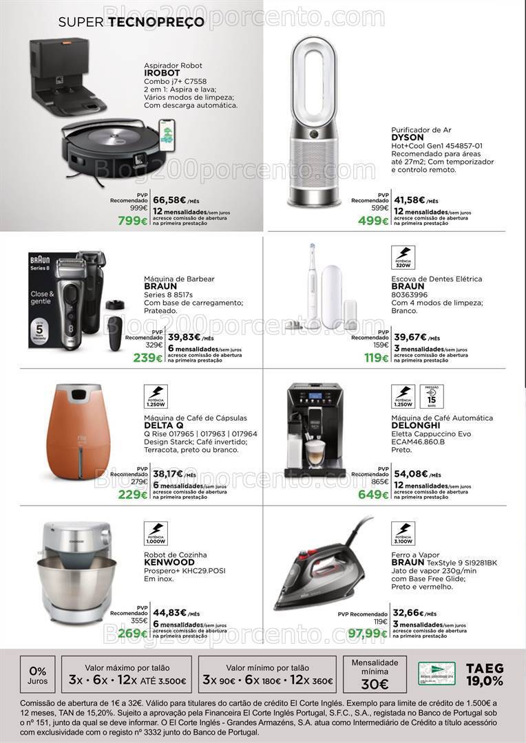 Antevisão Folheto EL CORTE INGLÉS Tecnologia Promoções até 28 abril