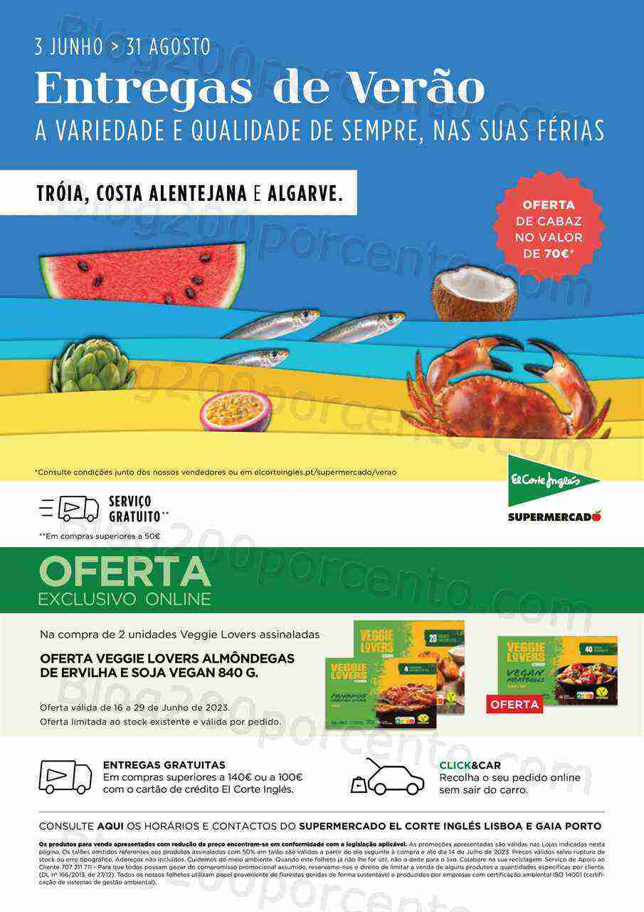 Antevisão Folheto EL CORTE INGLÉS Promoções de 16 a 29 junho