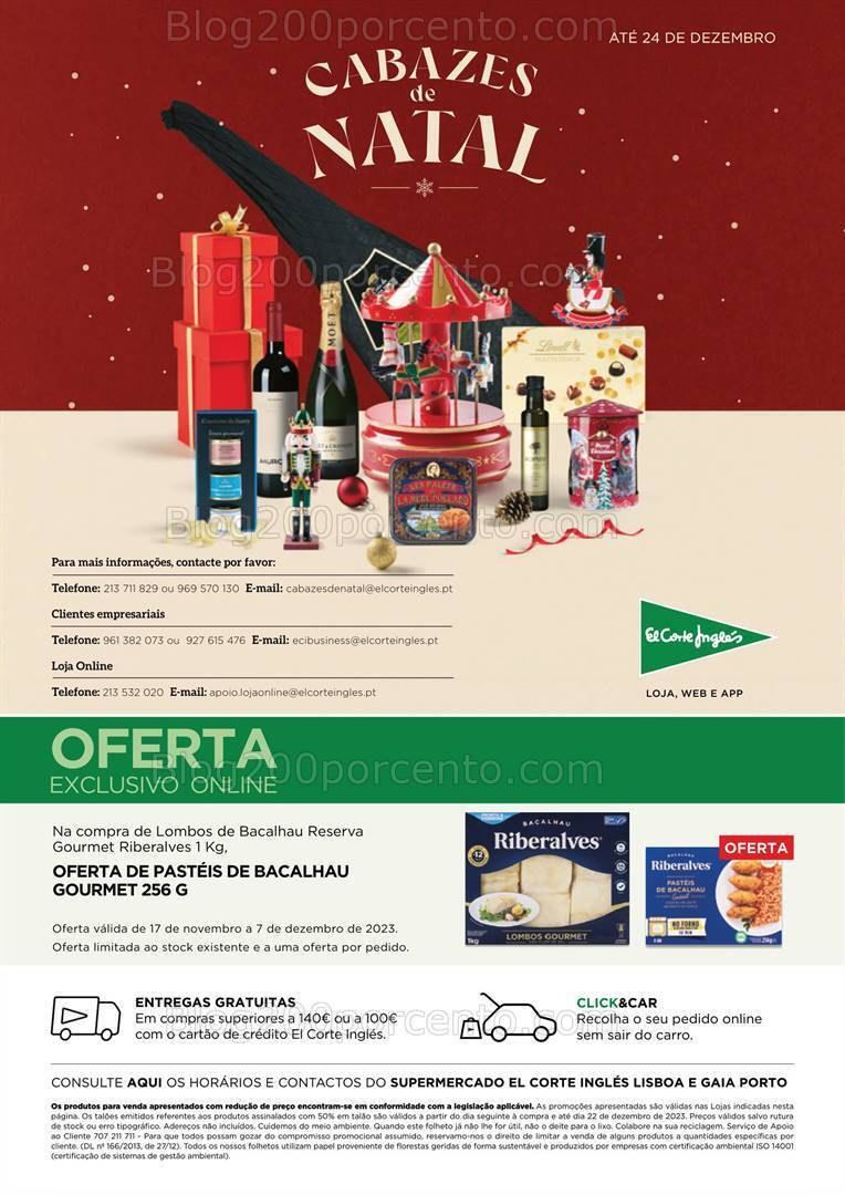 Antevisão Folheto EL CORTE INGLÉS Promoções de 17 novembro a 7 dezembro