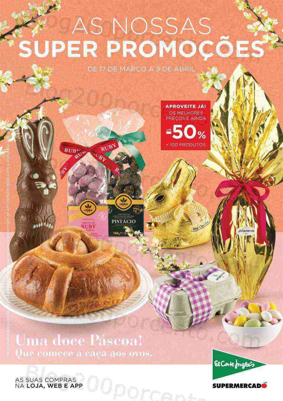 Antevisão Folheto EL CORTE INGLÉS Promoções de 17 março a 9 abril