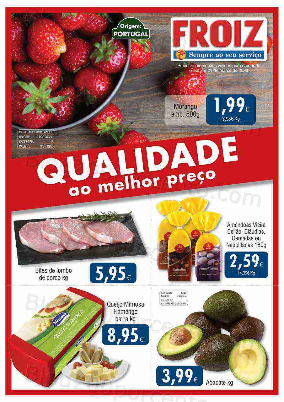 Antevisão Folheto FROIZ Promoções de 2 a 21 março