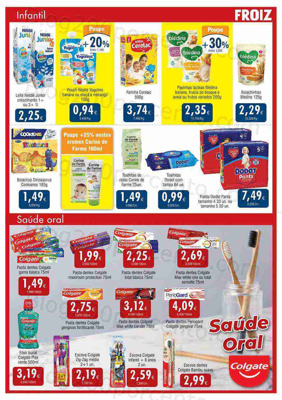 Antevisão Folheto FROIZ Promoções de 2 a 21 março