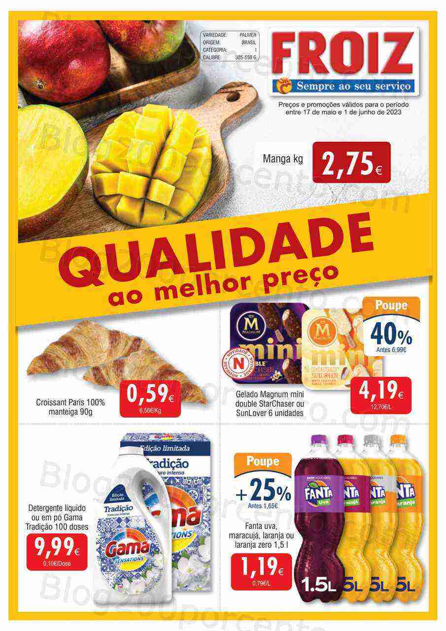Antevisão Folheto FROIZ Promoções de 17 maio a 1 junho