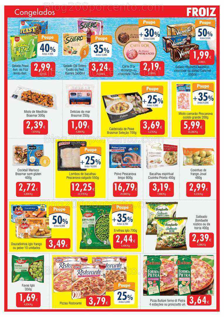 Antevisão Folheto FROIZ Promoções de 12 a 27 julho