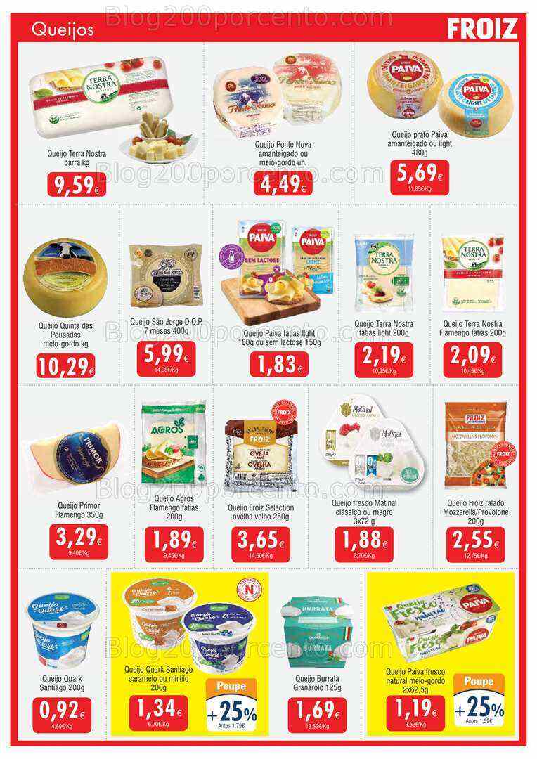 Antevisão Folheto FROIZ Promoções de 12 a 27 julho