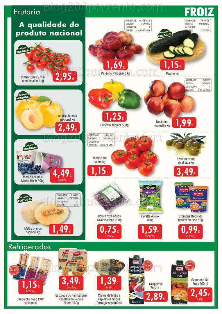 Antevisão Folheto FROIZ Promoções de 28 julho a 17 agosto 