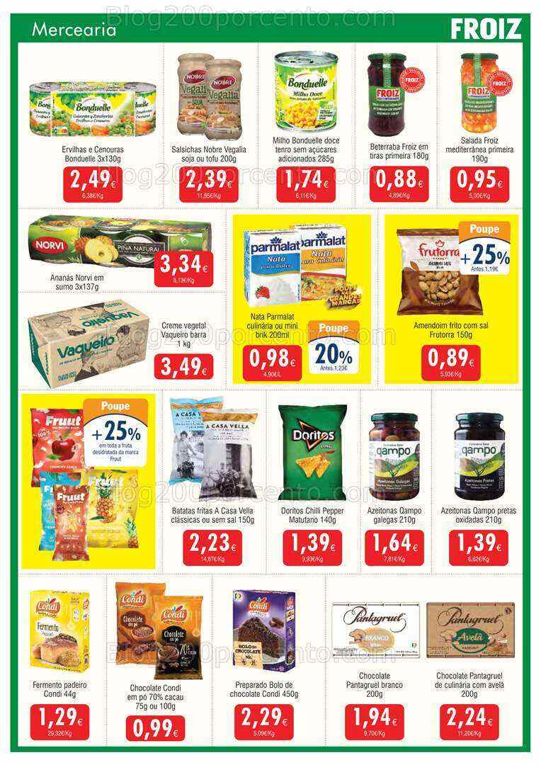 Antevisão Folheto FROIZ Promoções de 28 julho a 17 agosto 