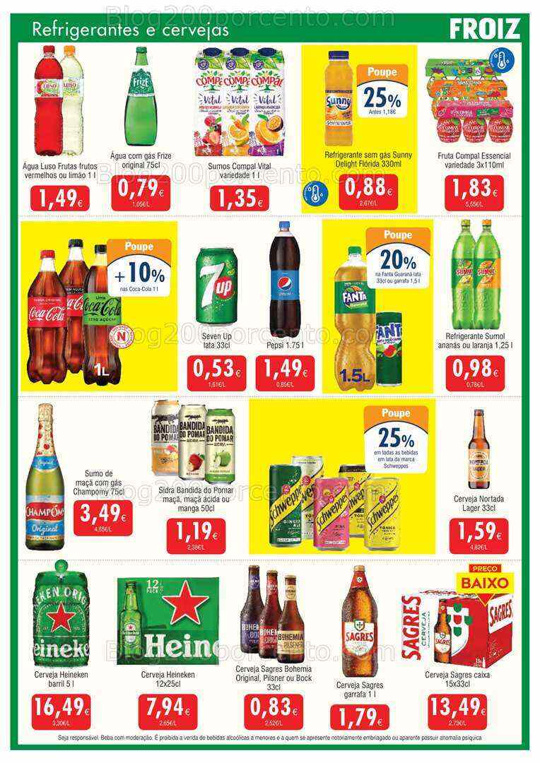 Antevisão Folheto FROIZ Promoções de 28 julho a 17 agosto 