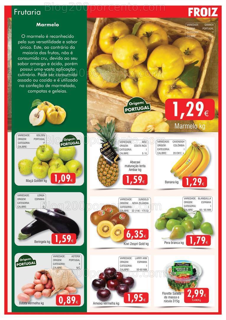 Antevisão Folheto FROIZ Promoções de 22 setembro a 10 outubro