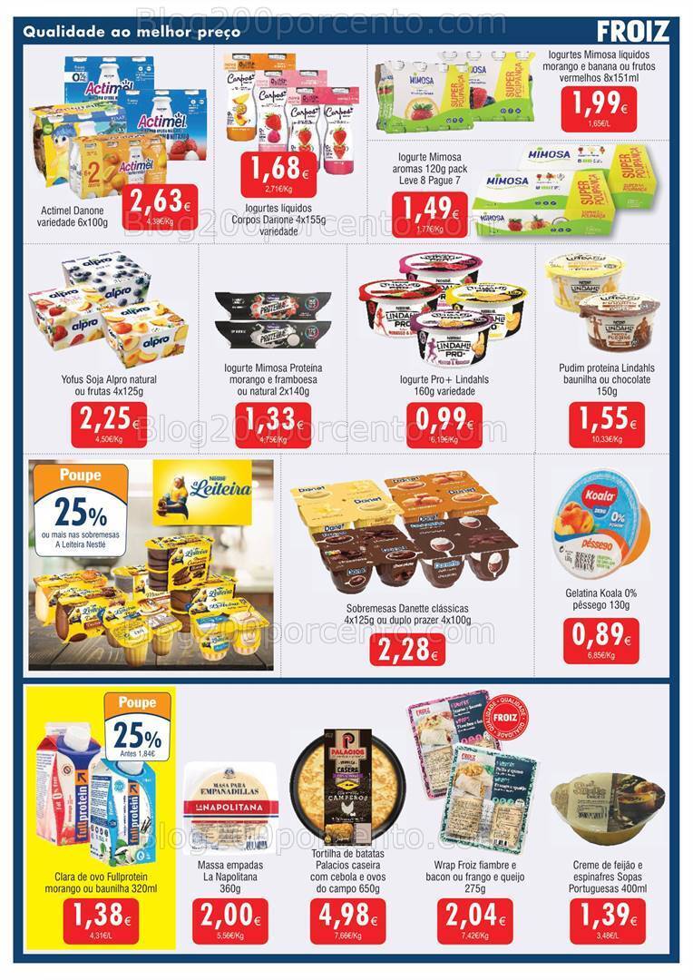 Antevisão Folheto FROIZ Promoções de 11 a 26 outubro