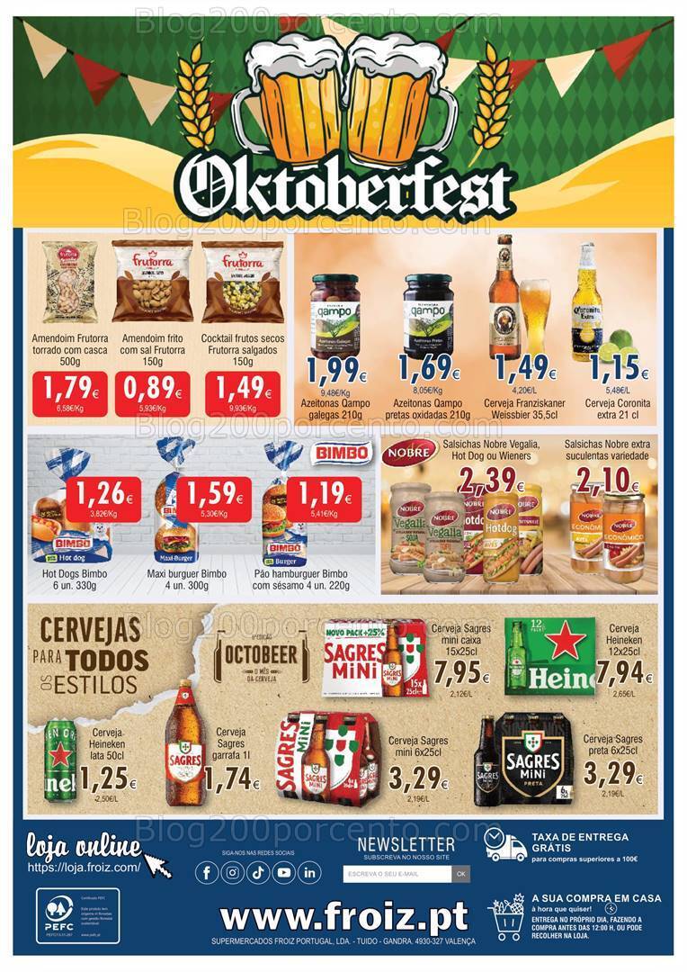 Antevisão Folheto FROIZ Promoções de 11 a 26 outubro