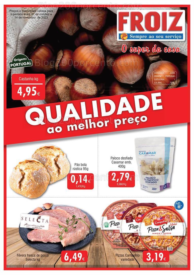 Antevisão Folheto FROIZ Promoções de 27 outubro a 14 novembro