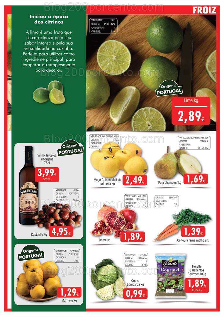 Antevisão Folheto FROIZ Promoções de 27 outubro a 14 novembro