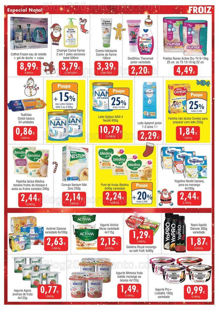 Antevisão Folheto FROIZ Natal Promoções de 30 novembro a 19 dezembro