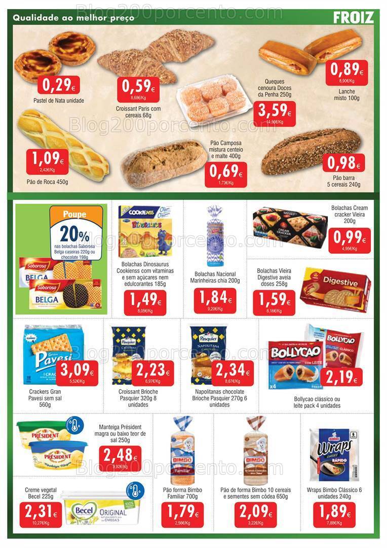 Antevisão Folheto FROIZ Promoções de 8 a 24 janeiro