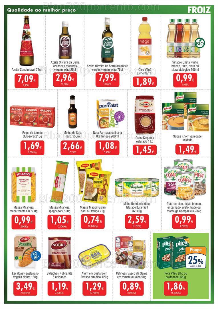 Antevisão Folheto FROIZ Promoções de 8 a 24 janeiro
