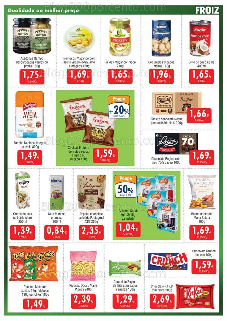 Antevisão Folheto FROIZ Promoções de 8 a 24 janeiro