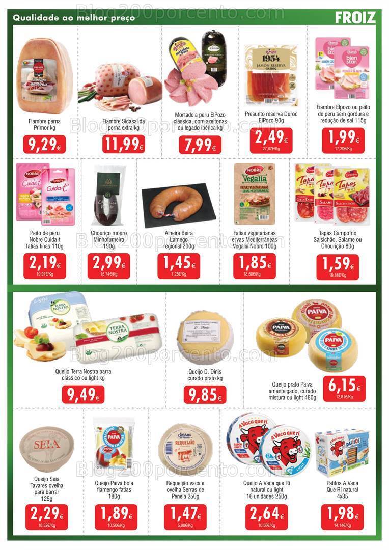 Antevisão Folheto FROIZ Promoções de 8 a 24 janeiro