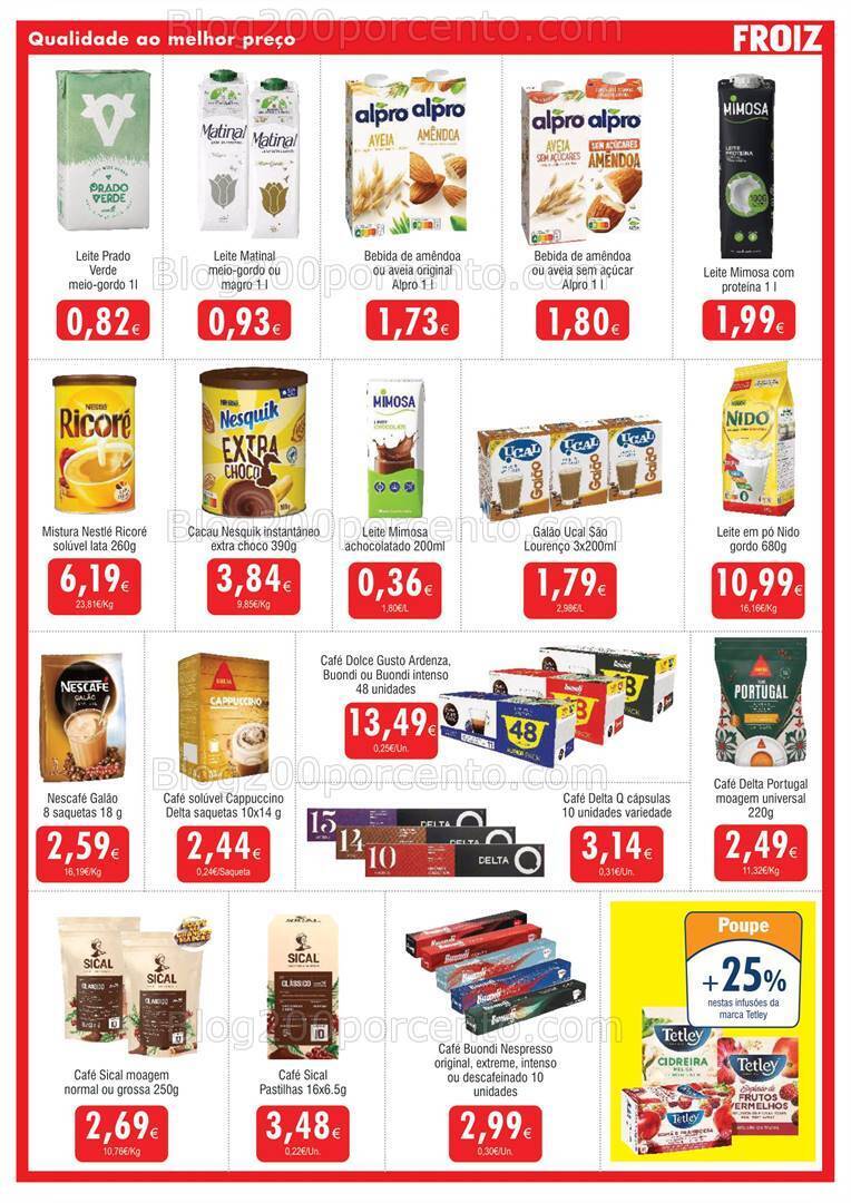 Antevisão Folheto FROIZ Promoções de 25 janeiro a 8 fevereiro