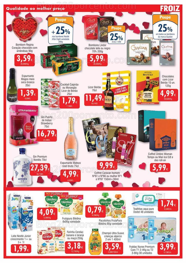 Antevisão Folheto FROIZ Promoções de 25 janeiro a 8 fevereiro