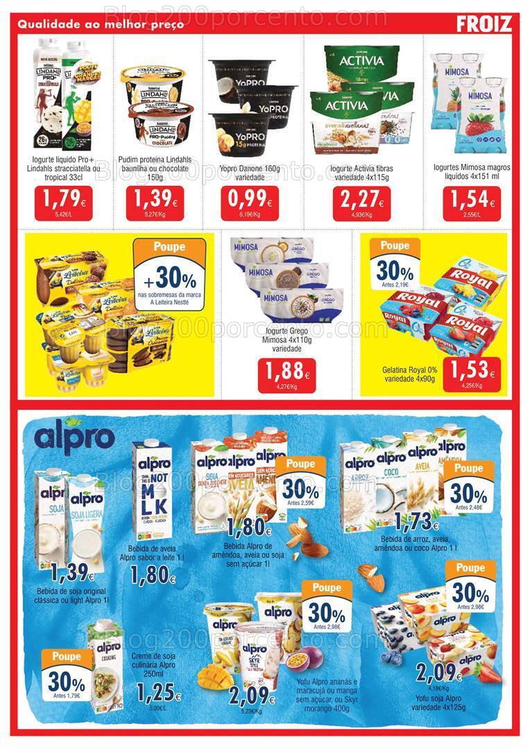 Antevisão Folheto FROIZ Promoções de 9 a 27 fevereiro