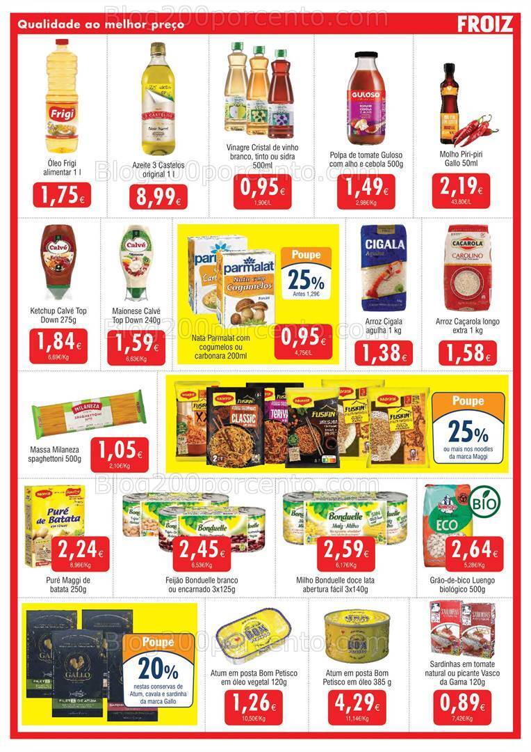 Antevisão Folheto FROIZ Promoções de 9 a 27 fevereiro