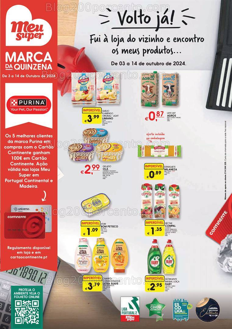 Antevisão Folheto MEU SUPER Promoções de 3 a 14 outubro