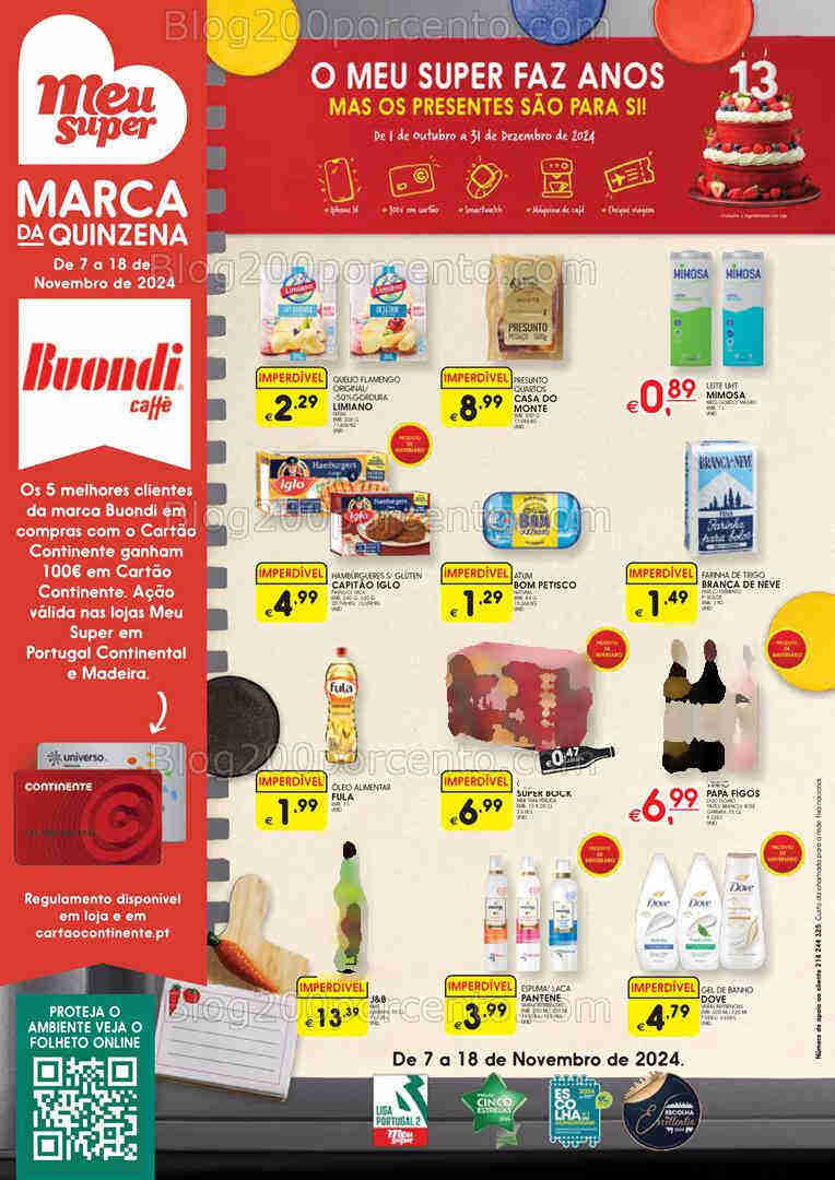 Antevisão Folheto MEU SUPER Promoções de 7 a 18 novembro