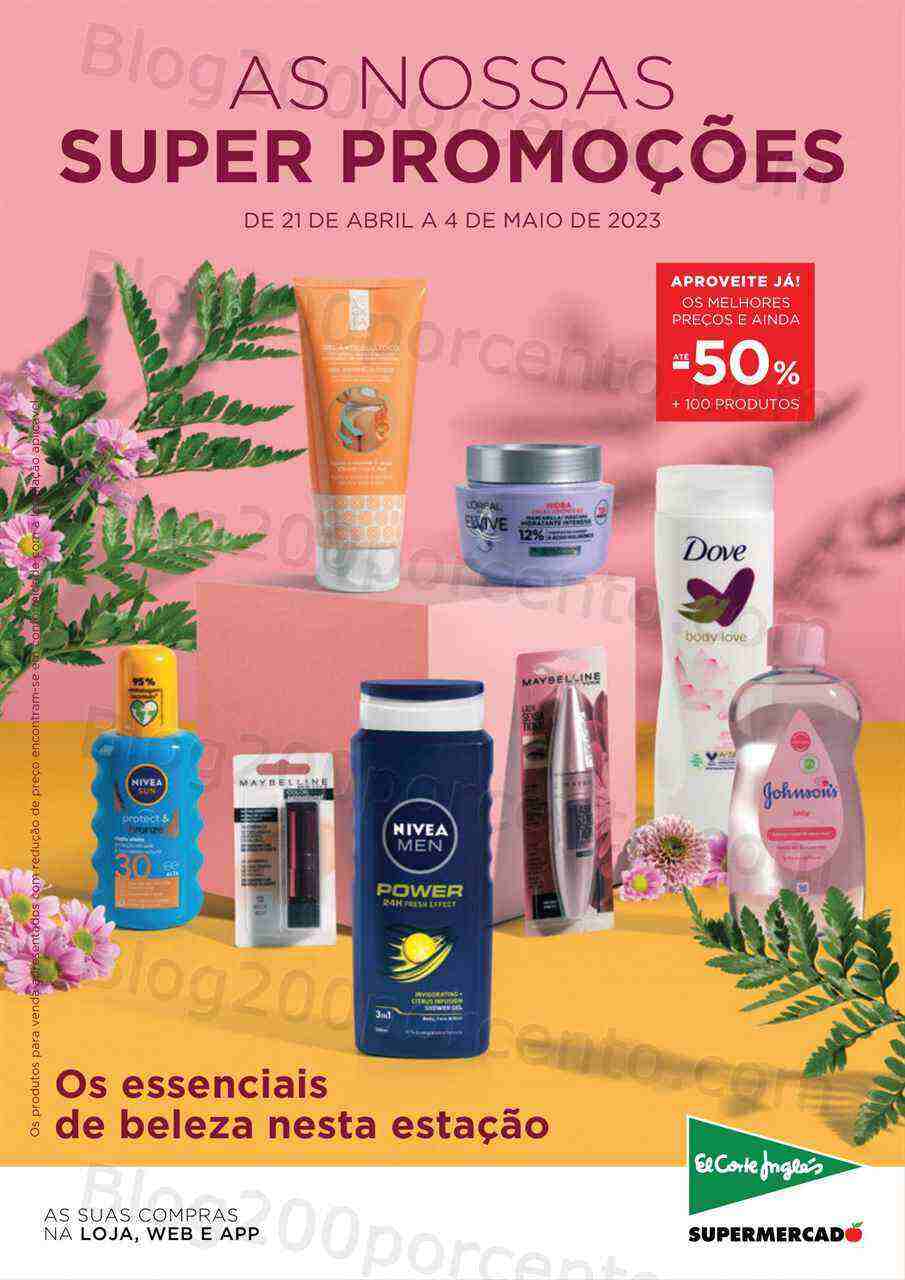 Antevisão Folheto EL CORTE INGLÉS Promoções de 21 abril a 4 maio