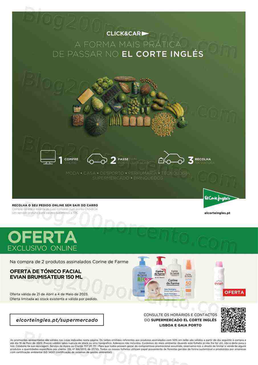 Antevisão Folheto EL CORTE INGLÉS Promoções de 21 abril a 4 maio