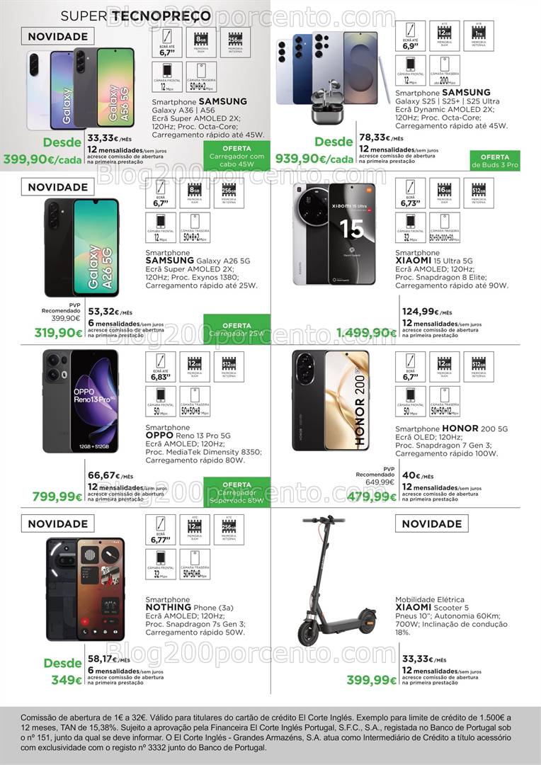 Antevisão Folheto EL CORTE INGLÉS Tecnologia Promoções de 21 a 30 março