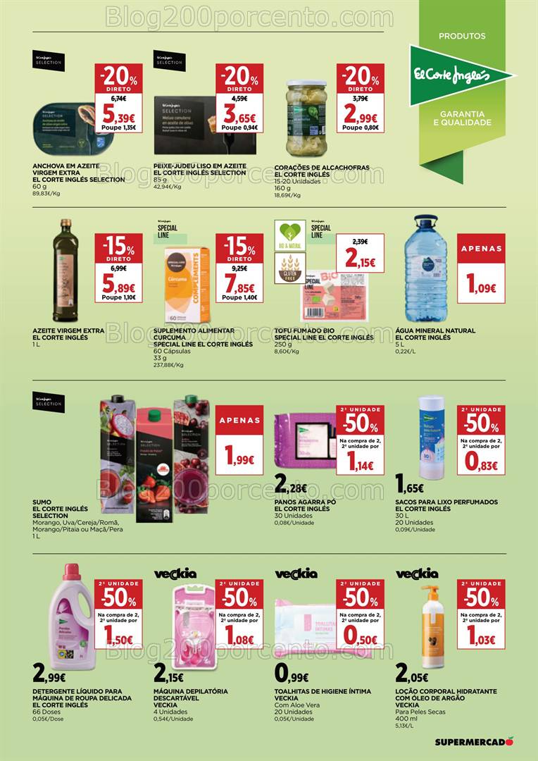 Antevisão Folheto EL CORTE INGLÉS Promoções de 21 abril a 8 maio