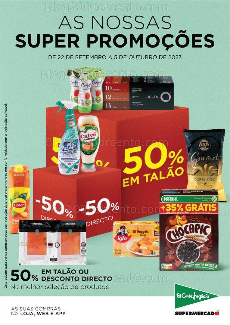 Antevisão Folheto EL CORTE INGLÉS Promoções de 22 setembro a 5 outubro