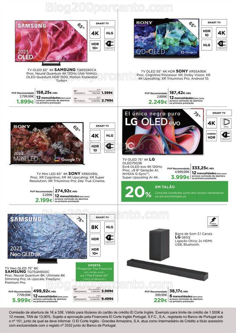 Antevisão Folheto EL CORTE INGLÉS Tecnologia Promoções de 22 setembro a 5 outubro