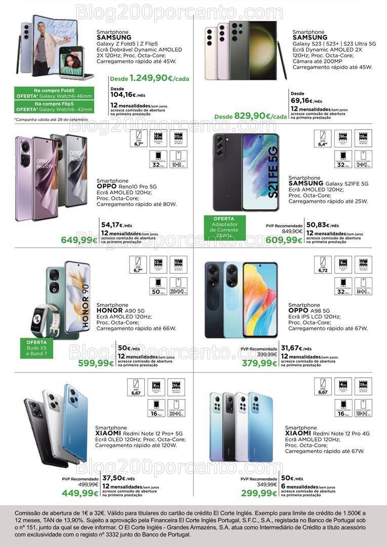 Antevisão Folheto EL CORTE INGLÉS Tecnologia Promoções de 22 setembro a 5 outubro