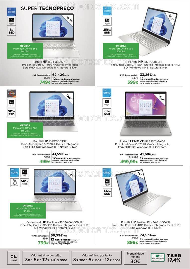 Antevisão Folheto EL CORTE INGLÉS Tecnologia Promoções de 22 setembro a 5 outubro