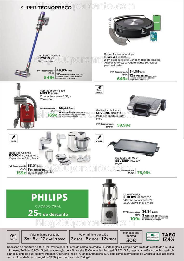 Antevisão Folheto EL CORTE INGLÉS Tecnologia Promoções de 22 setembro a 5 outubro