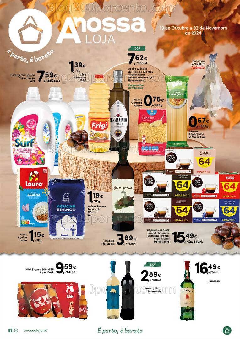 Antevisão Folheto A NOSSA LOJA Promoções de 19 outubro a 3 novembro
